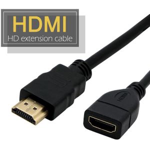 Hdmi-Compatibel Man-vrouw Kabel Connector Adapter Port 1080P Projector Geeft Monitor Hdtv Extension 0.3 0.5 1 1.5M 2M 3M