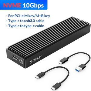Orico Lsdt M.2 Nvme Behuizing Usb C Gen2 10Gbps Pcie Ssd Case M2 Sata Ngff 5Gbps Ssd Case tool Gratis Voor 2230/2242/2260/2280 Ssd
