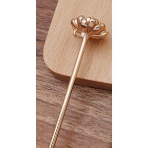 5pcs/lot 120mm Needle Flower Hair Sticks/Pins Hairpins Gold/Silve Color Hairwear DIY Accessories Findings