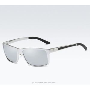 HGR-H Aluminium Magnesium Gepolariseerde Zonnebril Mannen Lente Scharnier Vierkante Zonnebril Mannelijke Lichtgewicht Gafas KD173