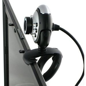 Usb 6 Led Camera De Vision Nocturne Pc Webcam Reseau Avec Microfoon Giet Msn Icq Doel Reünie Skype Netto Noir