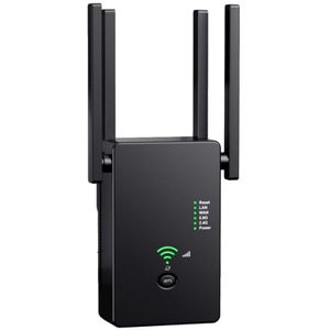 Draadloze Wifi Repeater Extender 2.4G 5.8Ghz 1200Mbps Wifi Versterker 5Ghz Lan Wi Fi Singal Booster Eu plug