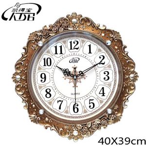 Luxe 3d Wandklok Vintage Retro Shabby Chic Woonkamer Creatieve Antieke Wandklok Modern Grote Reloj De Pared horloge