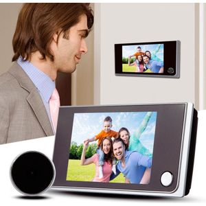 3.5 Inch Lcd-kleurenscherm Digitale Deurbel 120 Graden Deur Eye Deurbel Elektronische Kijkgaatje Deur Camera Viewer Outdoor Deurbel