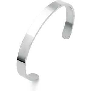 Xinyao 4 Mm 8 Mm Breedte Oppervlak Blank Manchet Armband Bangles Voor Vrouwen Mannen Zilveren Kleur Rvs Open Bangle viking Sieraden