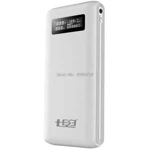 (Geen Batterij) dual Usb QC3.0 Uitgang 6X18650 Batterijen Diy Power Bank Box Holder Case Snelle Oplader Voor Mobiele Telefoon Tablet pc