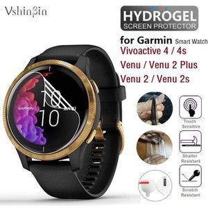 10Pcs Soft Tpu Hydrogel Film Voor Garmin Venu 2 Plus Venu 2S Smart Horloge Krasvast Screen protector Voor Vivoactive 4S 4