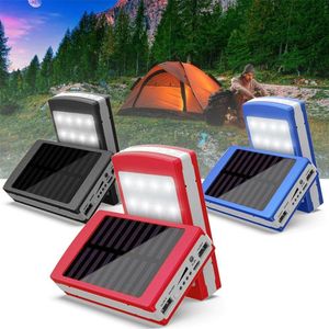 Draagbare Zonne-energie Led Licht Waterdicht Dual Usb Power Bank Diy Externe Case Zonder Batterij