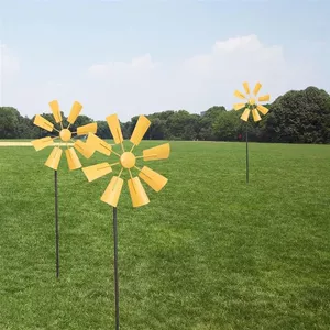 Yosoo Health Gear Meeuwen-windmolen – Kleurrijke Tuindecoratie Op Staak, 26 X 24,5 Cm