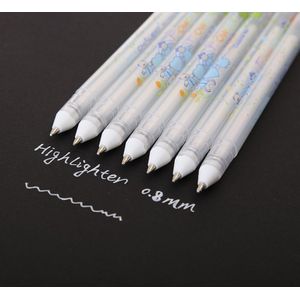 05 Mm Hoogtepunt Pen Schets Markers Witte Verf Marker Pen Wit Gel Pen Voor Comic Manga Schilderen Leveringen Correctie pen