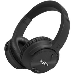 INSMA ANC bluetooth Headset Active Noise Cancelling Draadloze Hoofdtelefoon met Microfoon Koptelefoon Deep Bass Muziek voor PC Telefoons
