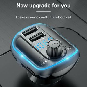 Bluetooth 5.0 Auto Fm-zender Radio MP3 Speler Usb Charger Draadloze Handsfree Ondersteuning Power Off Geheugenfunctie
