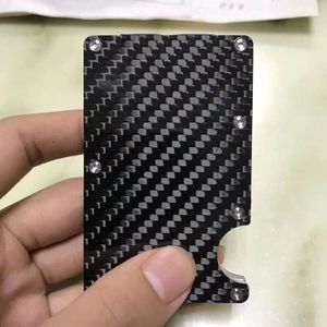 Licht en Dun Carbon Fiber Wallet Visitekaartje Clip