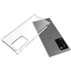 Transparante Telefoon Gevallen Voor Samsung Galaxy Note 20 Note20 Ultra Case + Gehard Glas Zachte Gel Skin Protection Clear Silicon cover