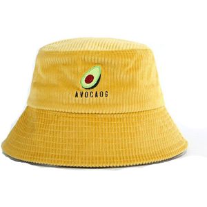 visser hoed vrouwen herfst en winter Japanse avocado borduurwerk wilde corduroy grote rand hoed reizen zon emmer hoed