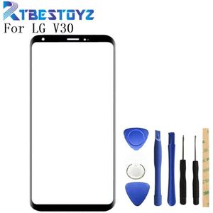 RTBESTOYZ LCD Front Screen Outer Glas Lens Voor LG V30 H930 H931 H932 Touch Panel Glas Vervanging Reparatie Zonder Flex kabel
