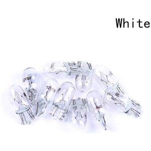 10 Stks/set Auto 12V 5W Originele T10 Halogeenlampen Blauw/Rood/Wit Glas Licht Lamp vervanging Accessoires Галогенная Лампа