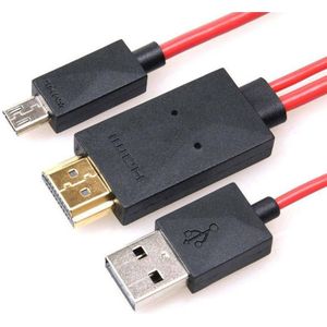 Micro Usb Naar Hdmi Tv Kabel Adapter Spiegel Hd 1080P Otg Mhl Charger Kabel Voor Samsung Galaxy Note Pro tablet Android Apparaat