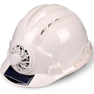 Met Ventilator Zonnebrandcrème Ventileren Hard Helm Hoed Fietsen Veiligheid Werkplek Outdoor Veiligheid Beschermende Bouw Solar Power