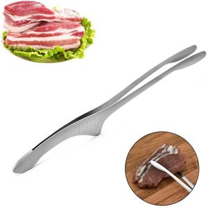 Voedsel Clip Roestvrij Staal Hittebestendig Tweezer Chef Bbq Tang Klem Accessoires Salade Keuken Tool Koken Grillen Draagbare