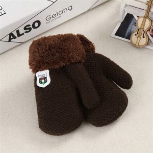 Guantes Invierno Baby Winter Baby Boys Girls Knitted Gloves Warm Rope Full Finger Mittens Gloves For Children Toddler Kids