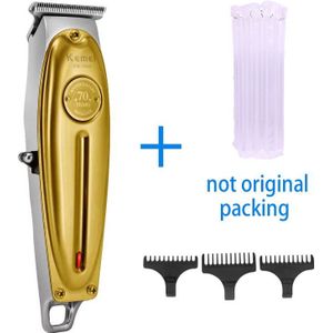 Kemei Alle-Metalen Professionele Clipper Voor Kapper Tondeuse Oplaadbare Mannen Elektrische Baard Scheerapparaat Haar Snijmachine
