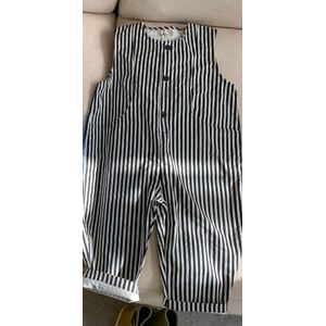 Kids Overalls Meisjes Gestreepte Jumpsuit Zomer Kinderen Casual Mode Kleding Peuter Losse Vest Baby Jongens Footless Rompertjes