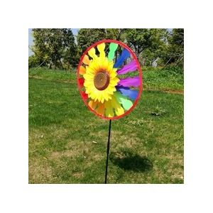 Zonnebloem Windmolen Wervelende Wind Spinner Home Yard Garden Decor Kids Kind Speelgoed