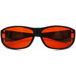 Anti-Blauw Licht Eyewear Fit Over Gaming Bril UV400 Bescherming Volledige Velg Dragen Op Rode Kleur Bescherming Zonnebril 017