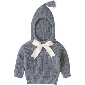Winter Pasgeboren Peuter Baby Meisjes Knit Hooded Warme Trui Top Strik Mantel