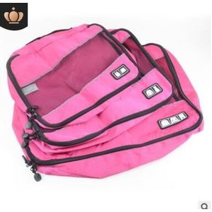 Ademende Reistas 3 Set Verpakking Cubes Bagage Verpakking Organisatoren Weekend Tas Schoenentas Fit 23 ""Carry Op koffer