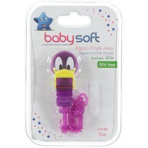 Baby Jongen Meisje Stijl Baby Rammelaar Voor Baby Fopspeen Kraag Baby Zachte Fopspeen Band Paars