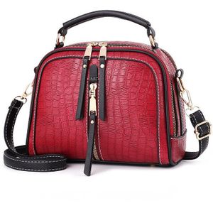 Luxe Steen Patroon Vrouwen Handtas Schouder Messenger Bag Dames Pu Leer Shell Tas Bolsas Feminina