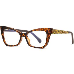 Cat Eye Optische Brilmonturen 2022 Vrouwen Heldere Len Anti-Blauw Licht Eyewear Brilmontuur UV400