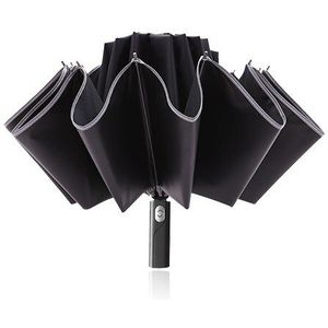 Winddicht Reverse Automatische Paraplu Regen Vrouwen 3 Voudige Vrouwelijke Mannelijke 10 Bone Reflecterende Streep Grote Zaken Paraplu Mannen Parasol