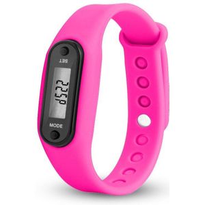 Horloge Armband Digitale Lcd Siliconen Wirstband Mini Stappenteller Run Stap Loopafstand Calorie Counter Polshorloge Sport Fitness