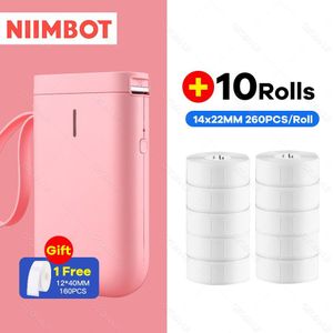 Niimbot D11/ D110 Sticker Printer Maker Prijs Mini Draagbare Thermische Label Printer Draadloze Printer Machine Met Label Papierrol