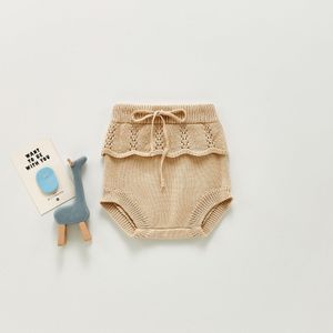 Zomer Baby Shorts Mode Baby Meisje Gebreide Shorts Ruche Gebreide Pp Broek Voor Meisjes Kids Korte Broek Katoen