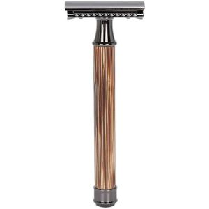 Mannen Bamboe Handvat Handleiding Scheerapparaat Scheermes Draagbare Baard Body Haar Scheerapparaat Trimmer Veiligheid Baard Reparatie Tools