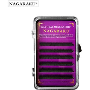 Nagaraku Kleur Wimpers Make Up 2Cases/Lot Individuele Wimper Premium Zachte Natuurlijke Cilios Paars Blauw Kleur