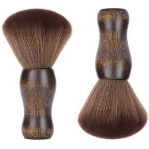 Bruin Mannen Baard Borstel Hals Gezicht Duster Brush Salon Haar Reiniging Sweep Brush Hair Cut Kappers Hair Cleaner Haarborstel 30