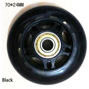 6Pcs 70Mm Hoge Elasticiteit Inline Roller Skate Wielen Schuifdeur Schaatsen Wiel Rollen Duurzaam Rollerblade Vervanging Accessoires