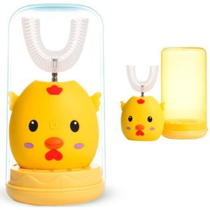Smart Childrens Elektrische Tandenborstel U-Vormige Borstel Hoofd Usb Opladen Waterdicht Tandenpoetsen Tool Voor Kinderen Aged 2-12