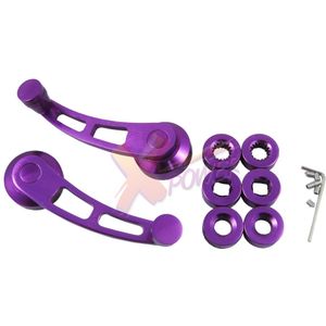 Xpower - Universal Fit Aluminium Auto Windows Winder/Deur Krukken Handles 2X90 Mm