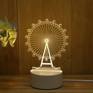 Liefde Cadeau Voor Vriendje 3D Lamp Usb Lights Party Favor Anniversary Valentijnsdag