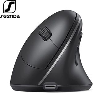 Seenda Ergonomische Oplaadbare Muis Multi-Apparaat &amp; -Schakelaar Bluetooth Draadloze Muis Voor Laptop Pc Smart Tv Mac tablet Ipad