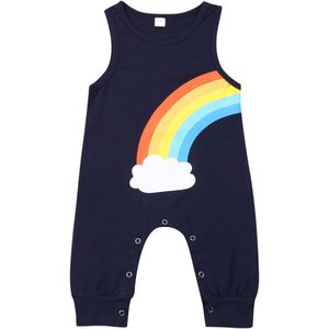 Zomer Baby Jongens Regenboog Romper Outfit Kleding