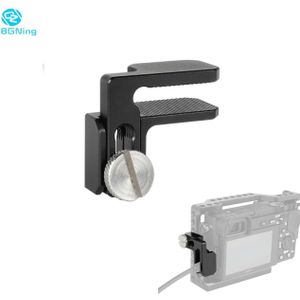 Dslr Camera Kooi Kabel Lock Clip Klem Protector Aluminium Protector 1/4 &#39;&#39;-20 Schroef Voor Sony A6500/a6300/A6000 Kooi Kit Rig