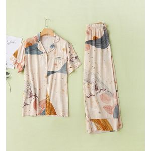 Korte Mouwen Vest Tops Met Lange Broek Sterrenhemel Gedrukt Vrouwen Pyjama Set Thuis Pijama Mujer Vrouwelijke Pyjama Set