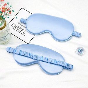 Vrouwen Geïmiteerd Zijde Dubbele-Side Shading Slaapmasker Slapen Eye Mask Cover Ooglap Blinddoeken Slaapmasker Gezondheid Slaap Shield Licht